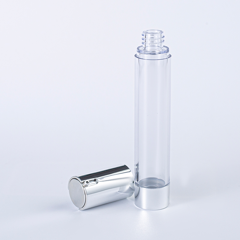 30ml 银色盖子透明PET按压瓶
