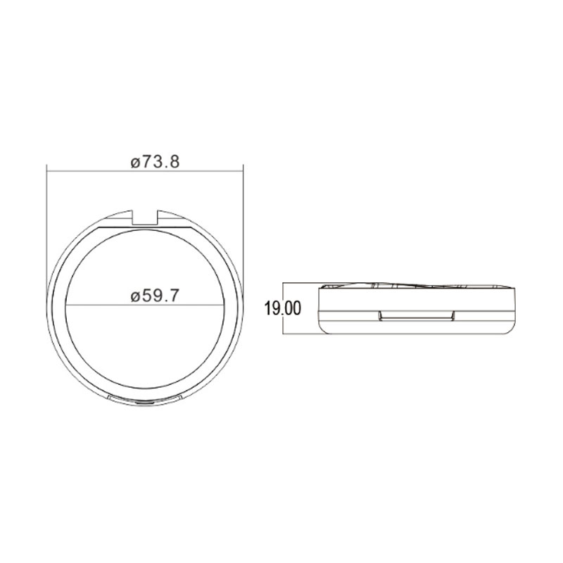 水波纹透明盖气垫盒